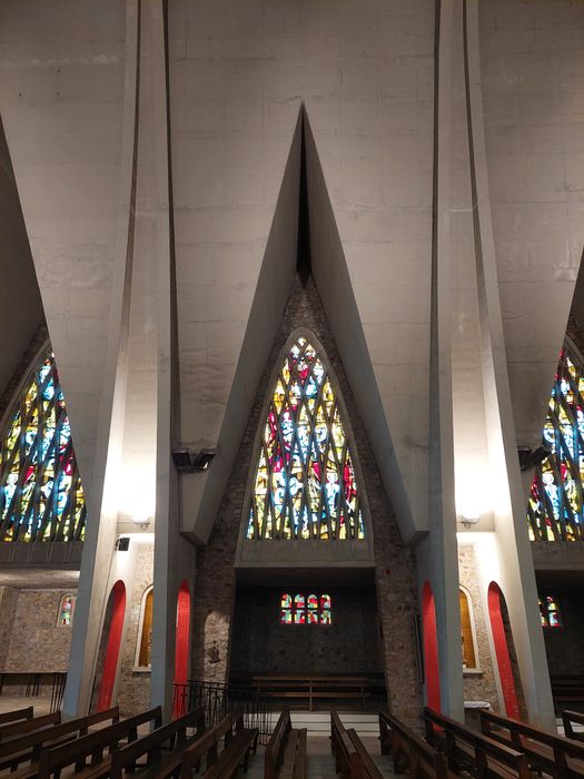 nef, mur nord, vue partielle