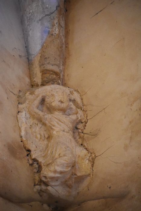 nef nord, détail d’un culot sculpté