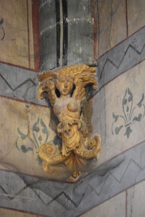 collatéral sud, détail d’un culot sculpté
