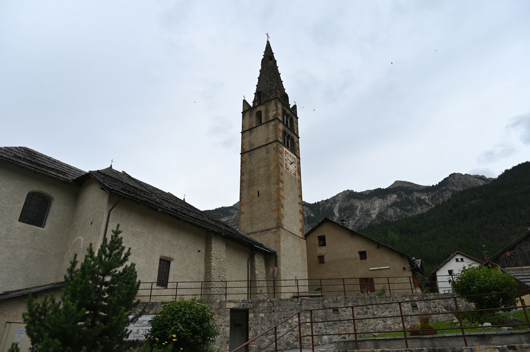 clocher, élévations nord et ouest