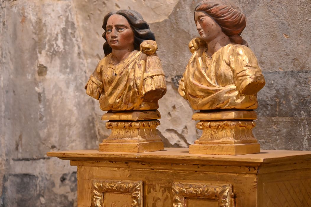bustes-reliquaires de saint Assicle et sainte Victoire