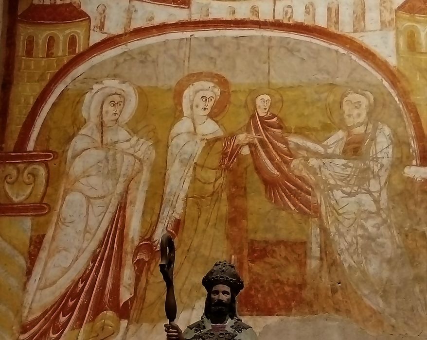 nef, peintures monumentales, détail : Présentation au Temple