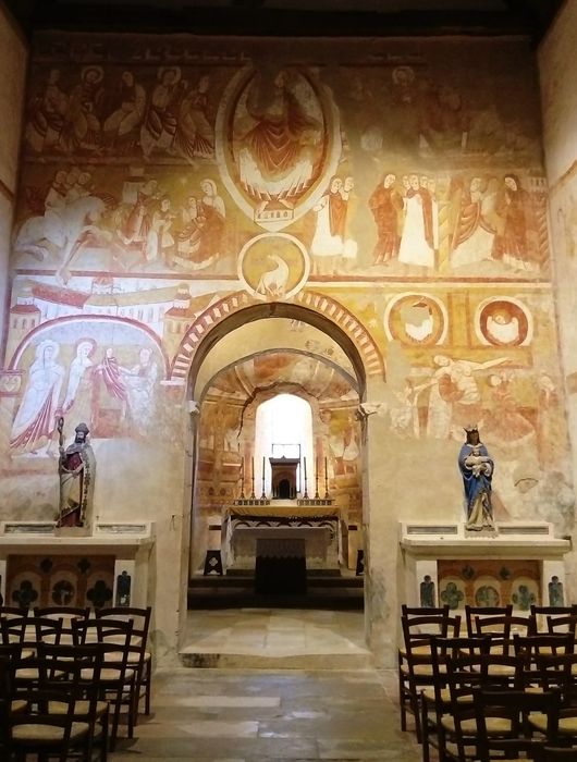 nef, peintures monumentales