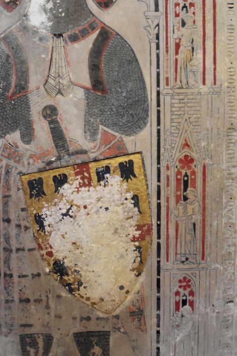 dalle funéraire de Jean 1er de Montmorency, détail