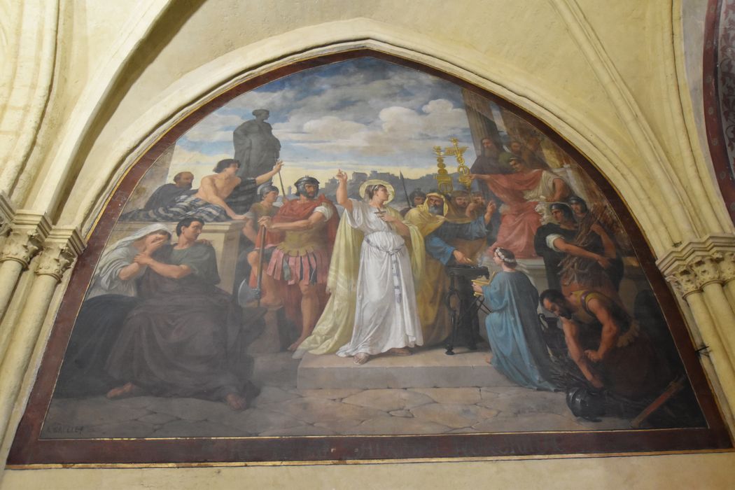 dessin : Martyre de sainte Honorine