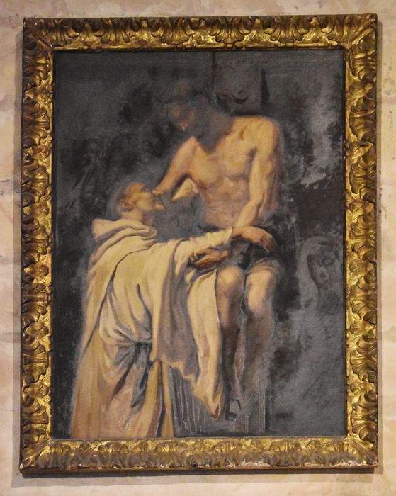 tableau : Apparition du Christ à saint Bernard