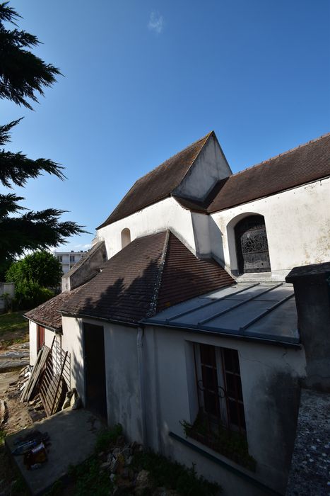 façade latérale ouest, vue partielle