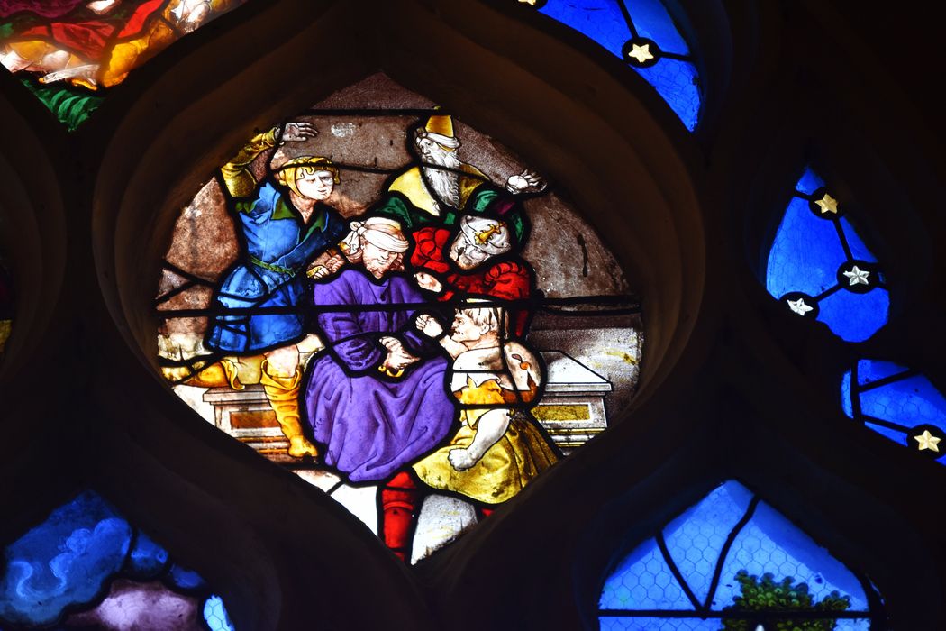 verrière n°22 : Crucifixion, détail