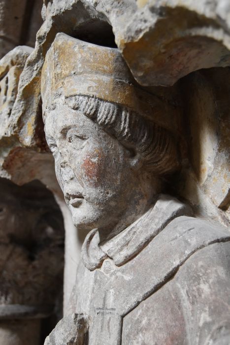 statue : Saint Thomas Becket, détail