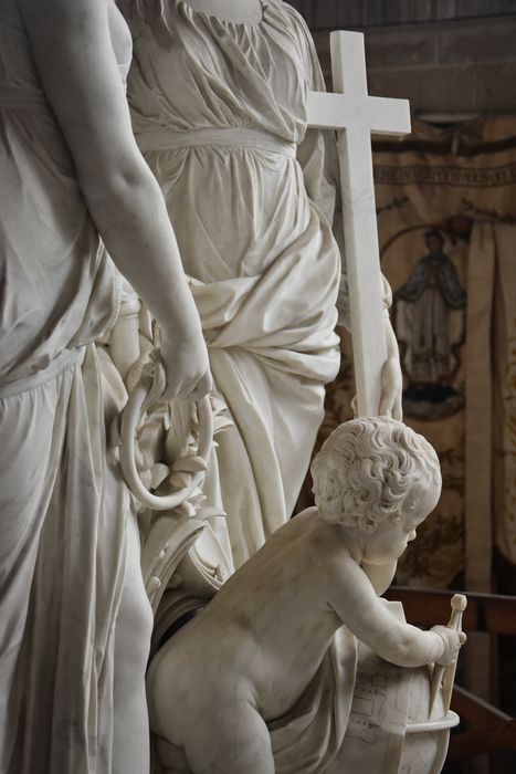 tombeau de Louis, dauphin de France, fils de Louis XV, et de sa femme, Marie-Josèphe de Saxe, détail