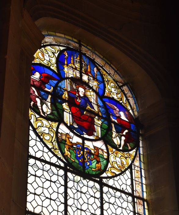 verrière de la chapelle Sainte-Colombe : Saint Pierre