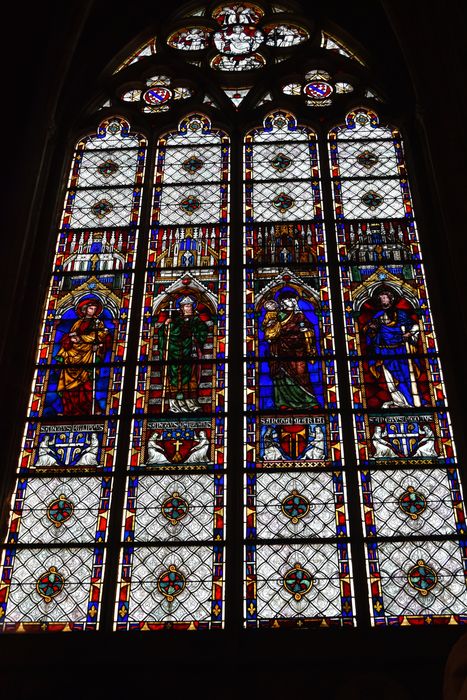 verrière : Saints, Vierge à l’Enfant