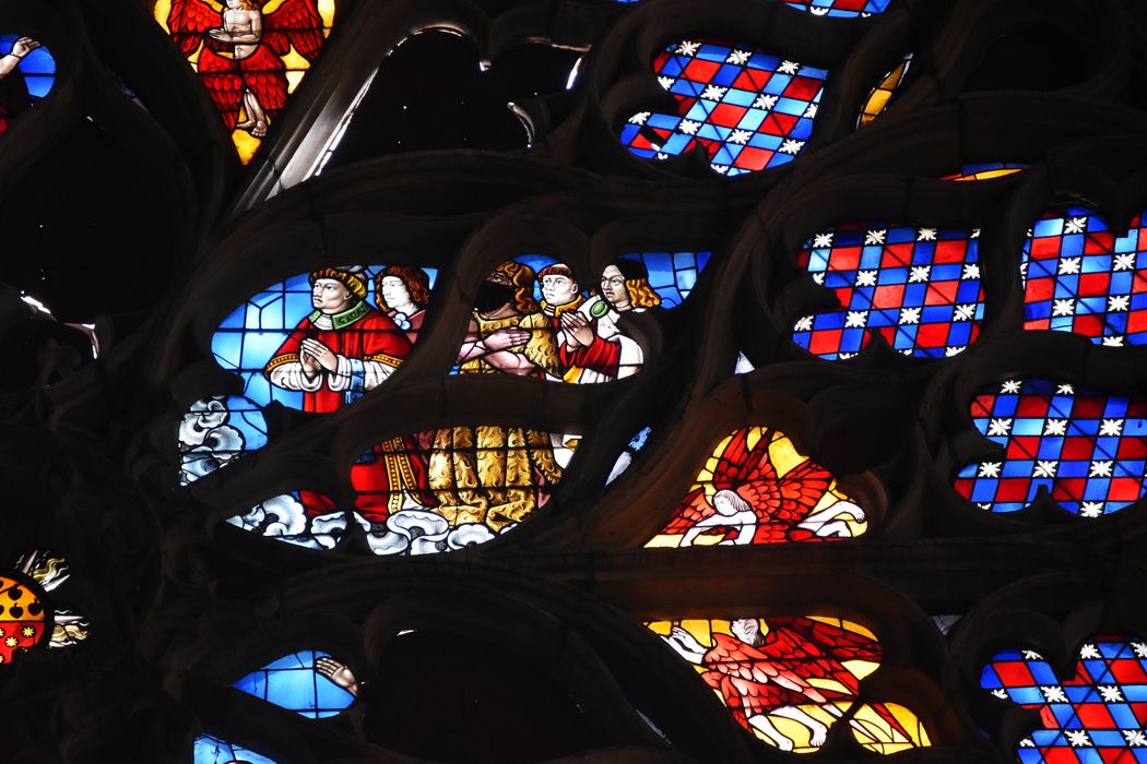 verrière et rose du transept sud : Jugement dernier, détail