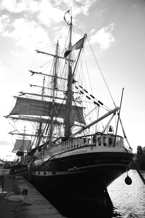 bateau de charge puis bateau école (trois-mâts barque, antillais) : Belem, ex Giorgio Cini, ex Fantôme dit Le Belem