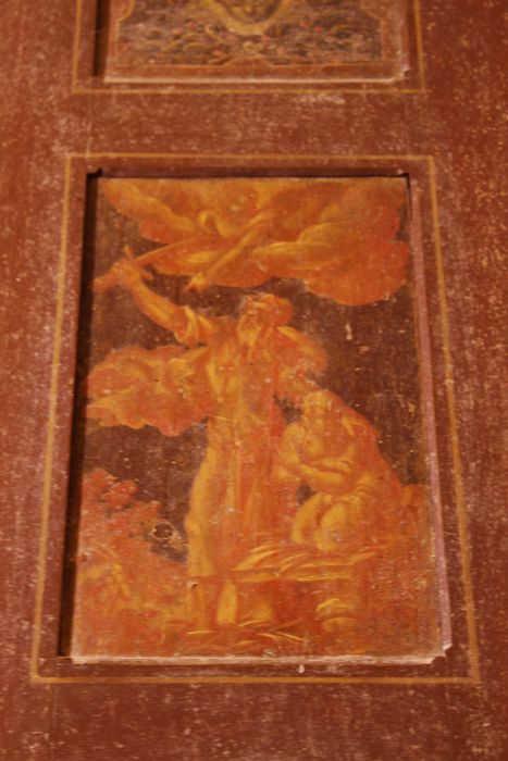 lambris de revêtement, tableaux : Scènes de l’Ancien Testament, détail