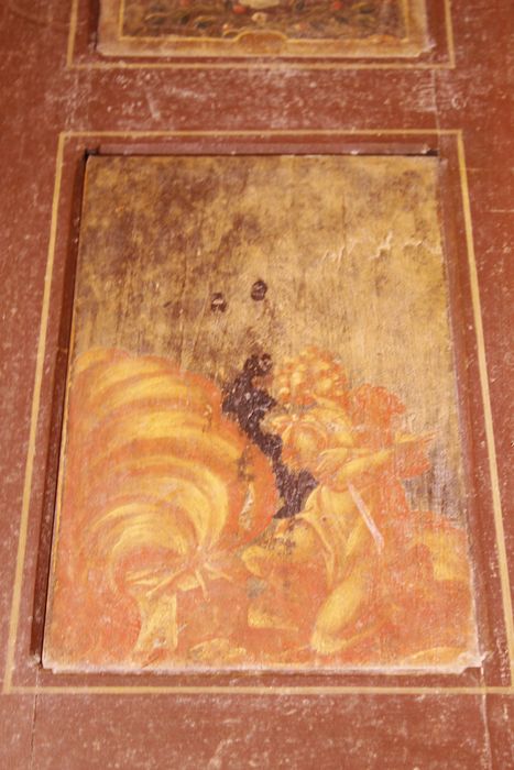 lambris de revêtement, tableaux : Scènes de l’Ancien Testament, détail