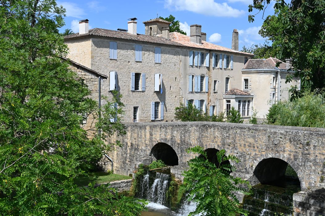 vue partielle du pont en aval