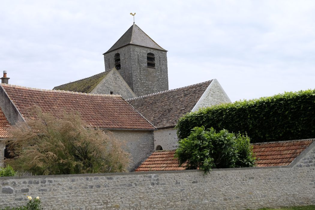 clocher, élévations nord et ouest