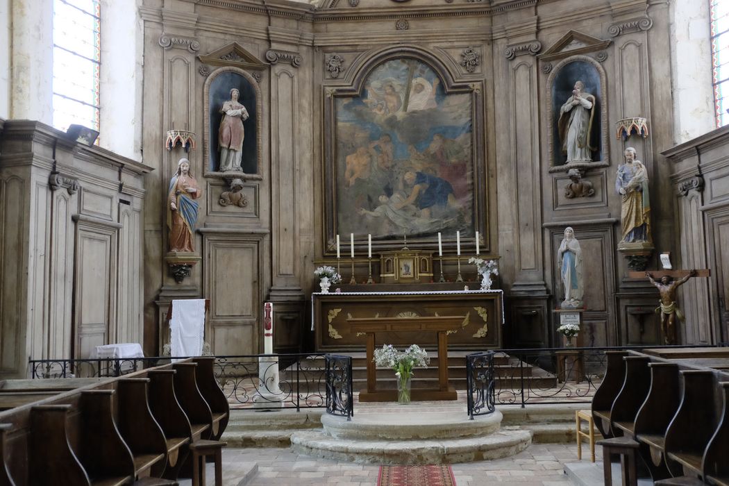 maître-autel, retable, tableau : Martyre de saint Étienne