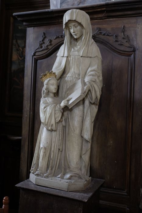 groupe sculpté : Éducation de la Vierge