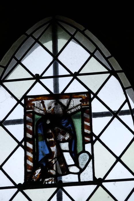 Verrière : saint Jacques ?, saint Roch ? (baie 3)