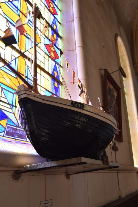 maquette ex-voto de caïque dit Notre-Dame de Lourdes Fécamp F 814