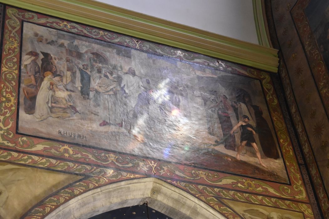 choeur, tableau (toile marouflée) : Entrée du Christ à Jérusalem