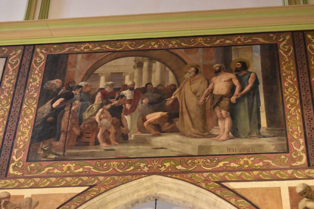 choeur, tableau (toile marouflée) : Guérison du paralytique