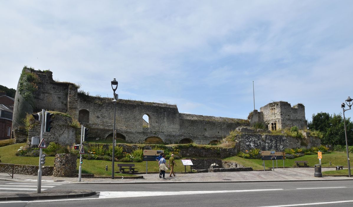 vue générale des vestiges depuis le Nord