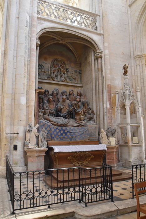 groupe sculpté : Dormition de la Vierge