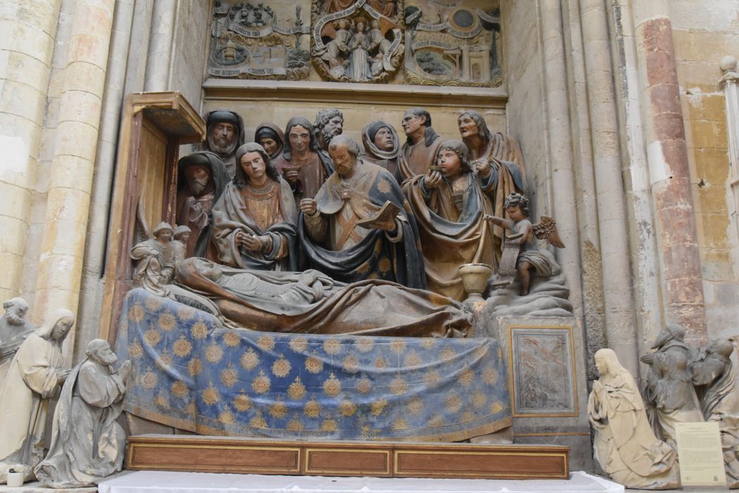 groupe sculpté : Dormition de la Vierge