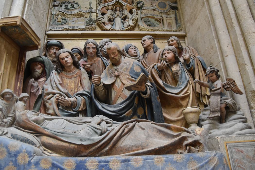 groupe sculpté : Dormition de la Vierge