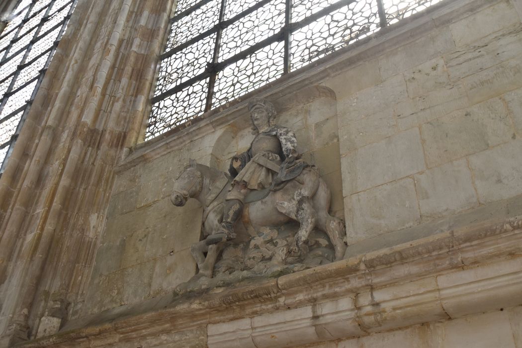 groupe sculpté : Charité de saint Martin (la)