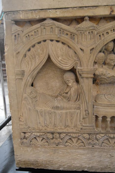 bas-reliefs : Scènes de la vie du Christ, détail : Nativité