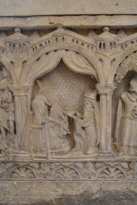 bas-reliefs : Scènes de la vie du Christ, détail : Adoration des mages