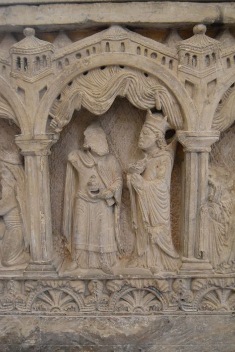 bas-reliefs : Scènes de la vie du Christ, détail : Adoration des mages