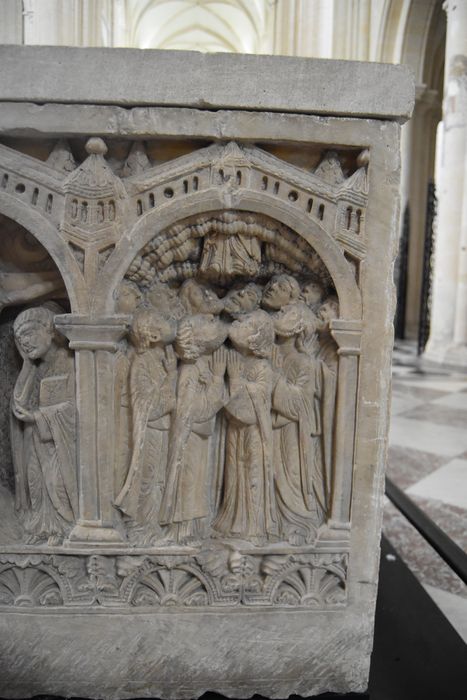 bas-reliefs : Scènes de la vie du Christ, détail : Ascension