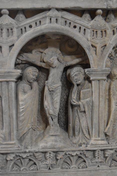 bas-reliefs : Scènes de la vie du Christ, détail : Crucifixion