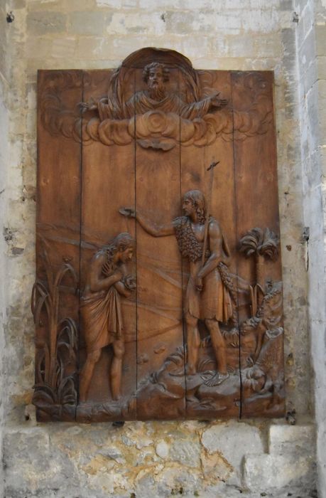 bas-relief : Baptême du Christ