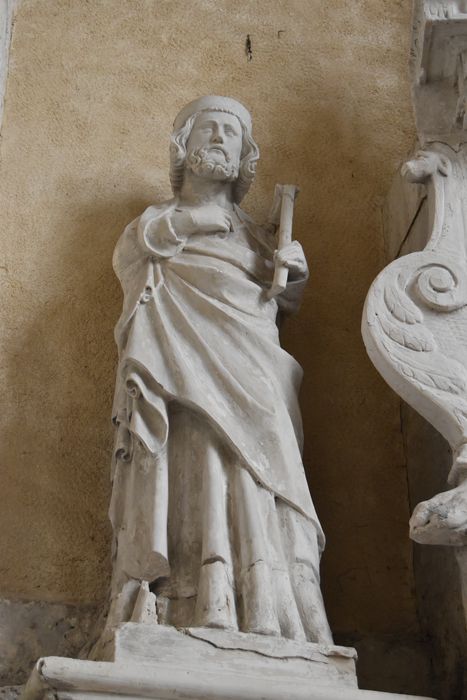 retable de la chapelle des fonts baptismaux, statue : Saint non identifié