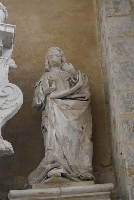 retable de la chapelle des fonts baptismaux, statue : Saint Jean (?)