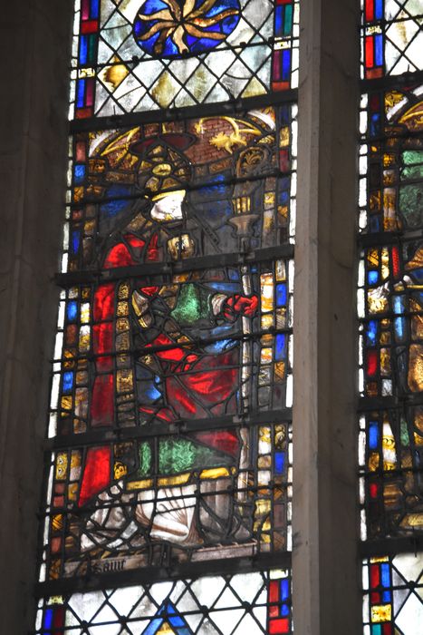 verrière de la chapelle de la Vierge (baie 12), détail