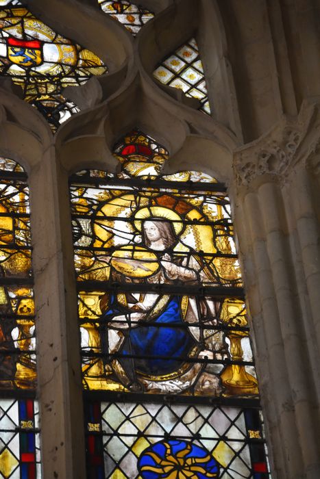verrière de la chapelle de la Vierge (baie 12), détail