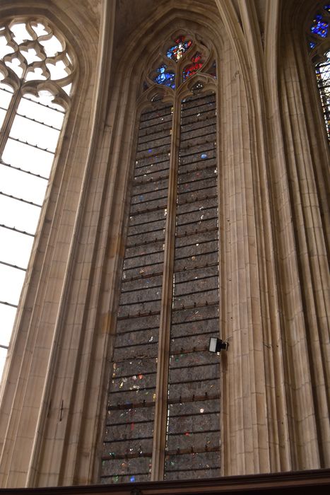 verrière de la chapelle de la Vierge (baie 2) : Vie de saint Gérasime