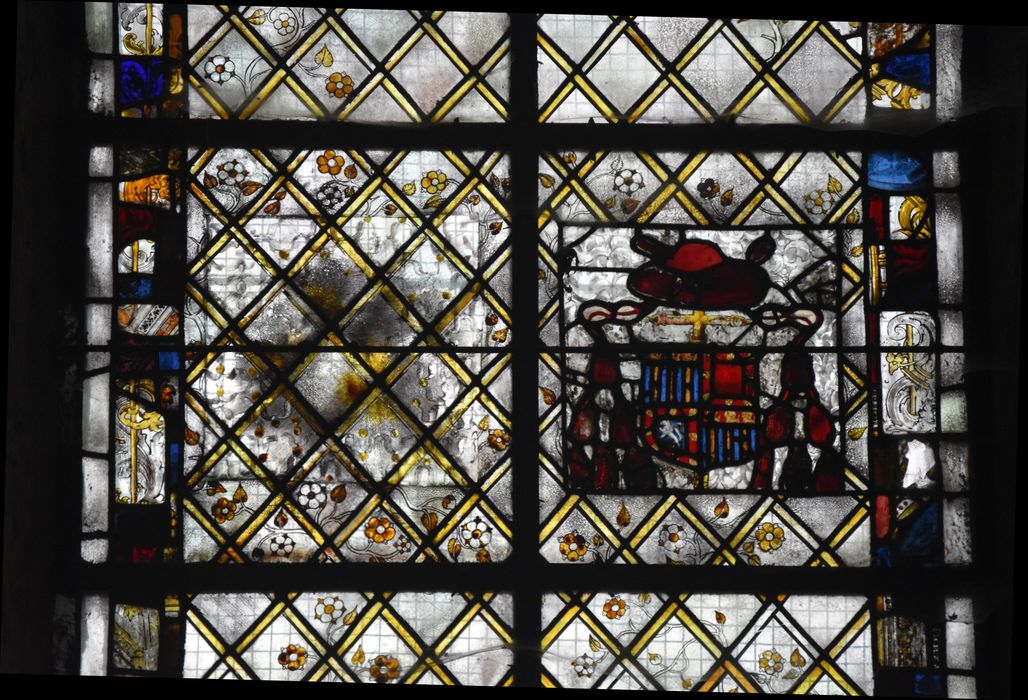 verrière sud de la chapelle des fonts baptismaux (baie 32), détail