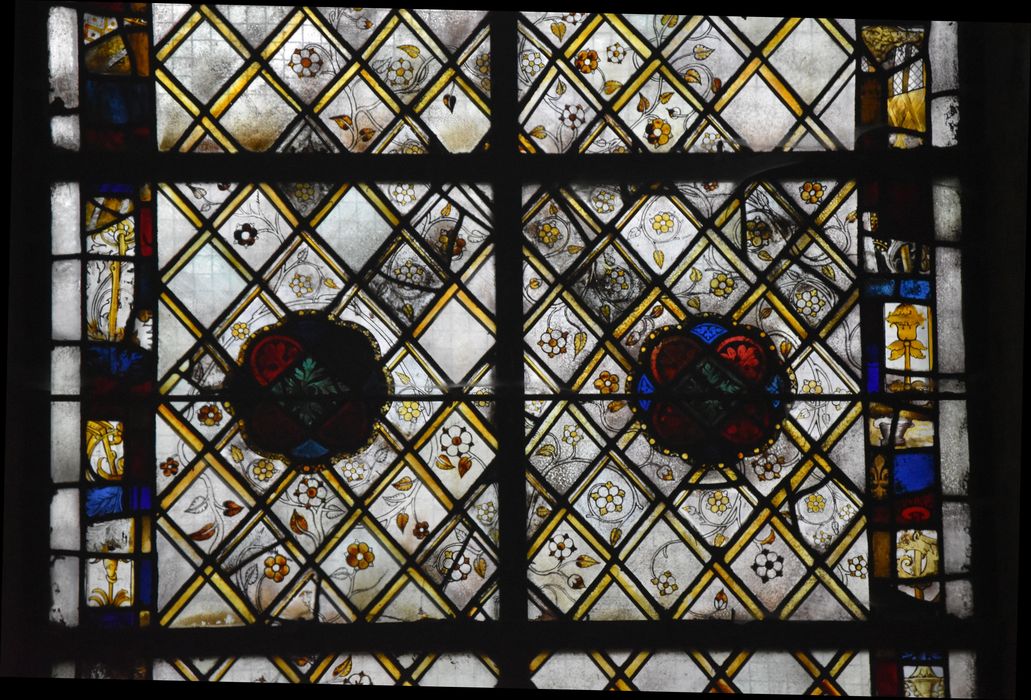 verrière sud de la chapelle des fonts baptismaux (baie 32), détail
