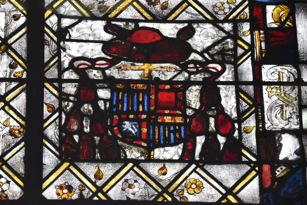 verrière sud de la chapelle des fonts baptismaux (baie 32), détail