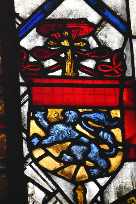 verrière sud de la chapelle des fonts baptismaux (baie 30), détail
