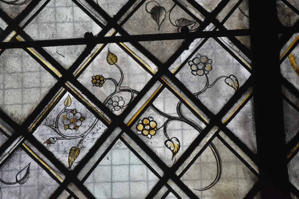 verrière sud de la chapelle des fonts baptismaux (baie 32), détail