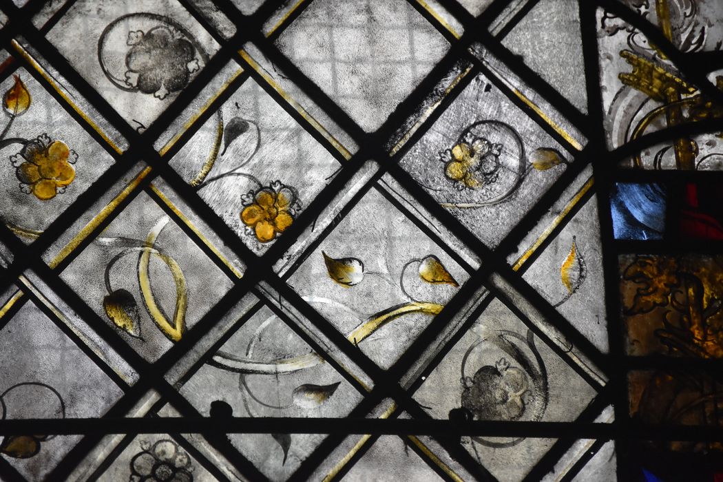 verrière sud de la chapelle des fonts baptismaux (baie 32), détail
